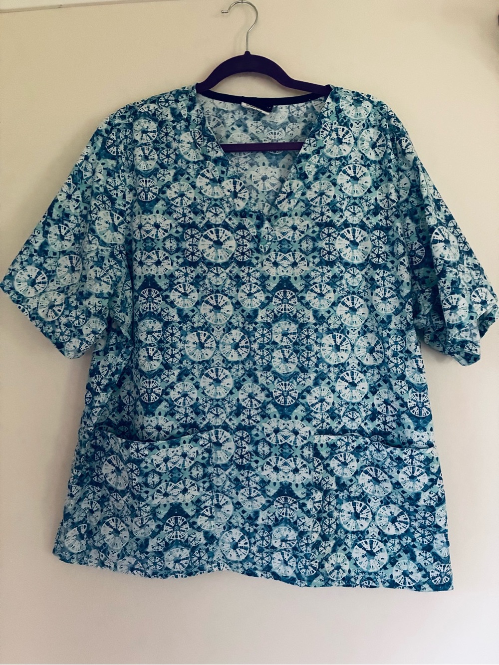 Tafford Scrub Top Short Sleeve Size XL